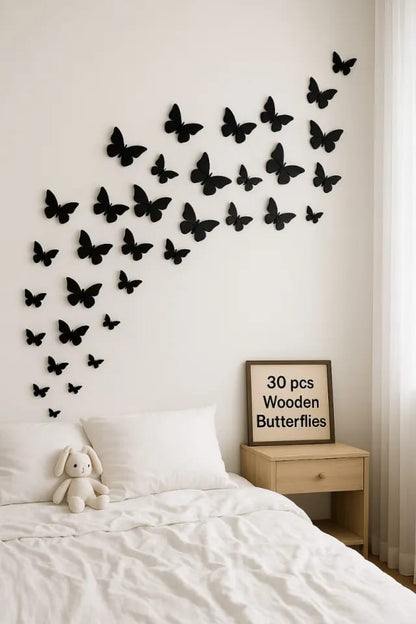 Elegant MDF Butterfly Wall Decor
