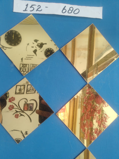 Acrylic Square Mirrors Walls Decor